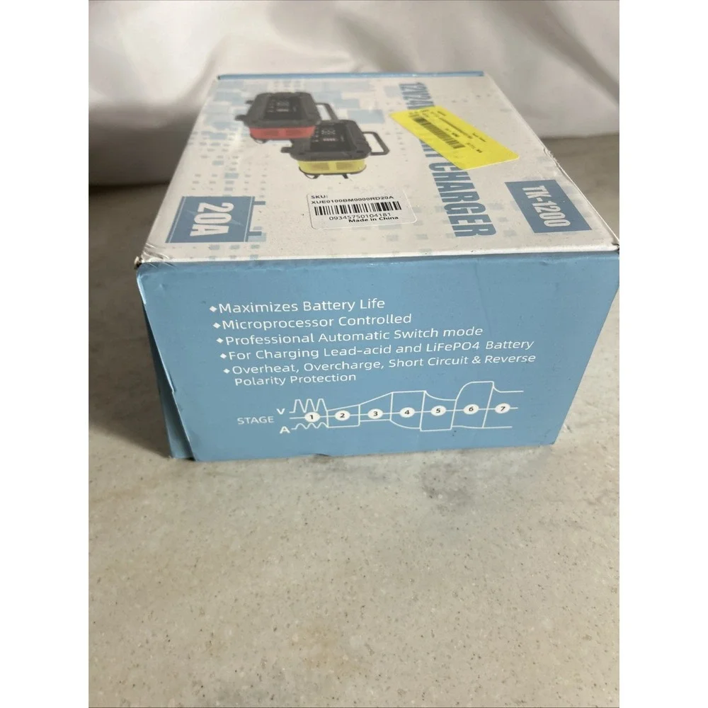 E-FAST 0-20A 12/24V Smart Battery Charger, LiFePO4 & Lead-Acid 🔋🚗